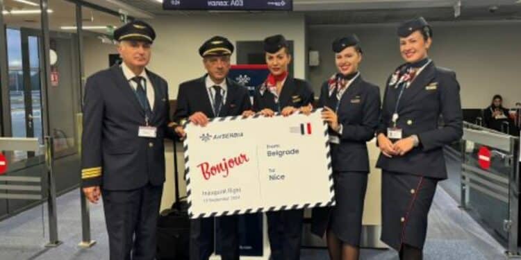 Er Srbija od danas dva puta nedeljno do Nice
