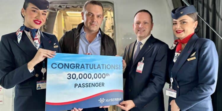 30-milioniti putnik Er Srbije od osnivanja 2013. godine