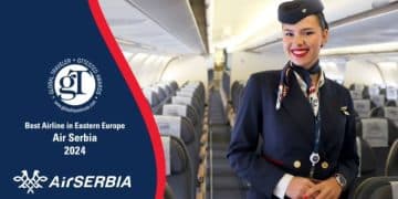 Er Srbija proglašena za najbolju avio-kompaniju u Istočnoj Evropi