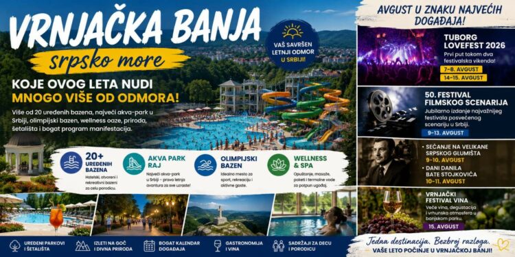 Vrnjačka Banja – srpsko more koje ovog leta nudi mnogo više od odmora