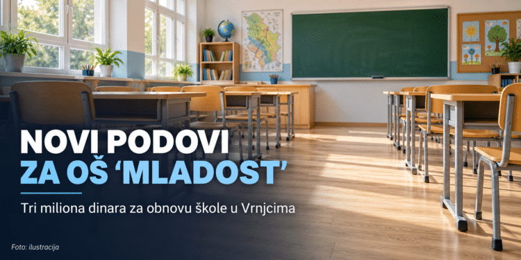 Posle više od tri decenije stižu novi podovi: za OŠ „Mladost“ u Vrnjcima odobrena tri miliona dinara